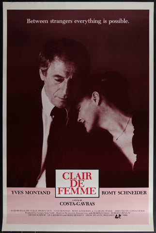 CLAIR DE FEMME 27"x41" Original Movie Poster One Sheet 1980 ROLLED Yves Montand