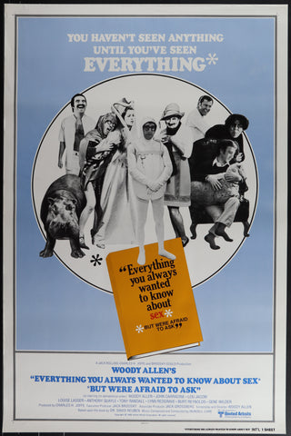 EVERYTHING YOU ALWAYS WANTED TO KNOW ABOUT SEX 27"X41" Original Movie Poster One Sheet ROLLED 1972 Rare