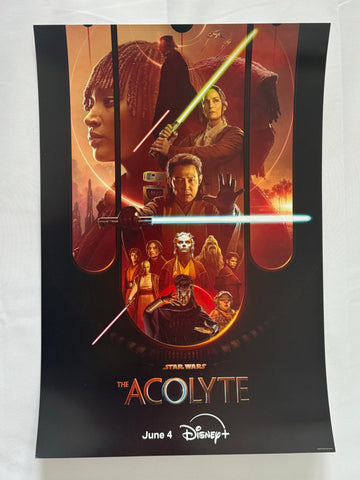 THE ACOLYTE - 11"x16.25" Original Promo TV Poster SDCC 2024 MINT Star Wars
