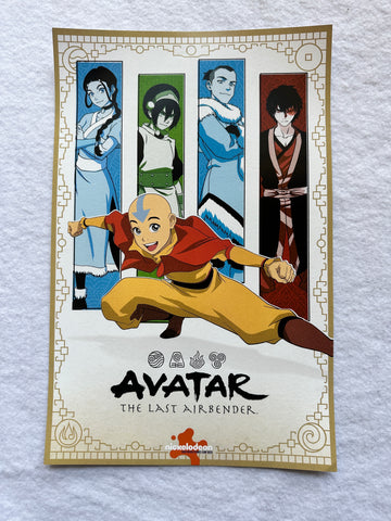 AVATAR THE LAST AIRBENDER - 11"x17" Original Promo TV Poster SDCC 2023 MINT