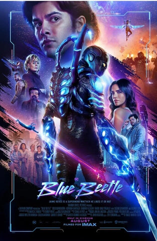 BLUE BEETLE - 11.5"x17" Original Promo Movie Poster 2023 MINT DC Xolo Maridueña B