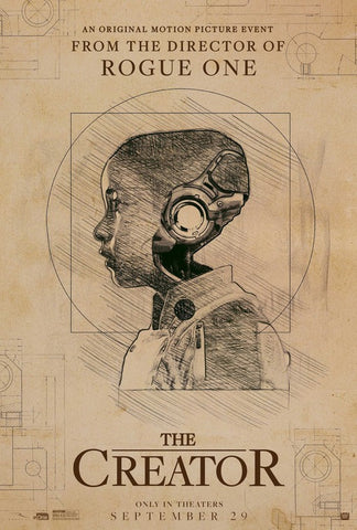 THE CREATOR - 13"x19" Original Promo Movie Poster MINT SDCC 2023 Exclusive
