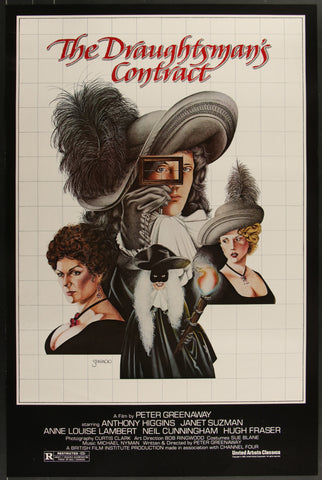 THE DRAUGHTMAN'S CONTRACT - 27"X41" Original Movie Poster One Sheet 1983 Rolled