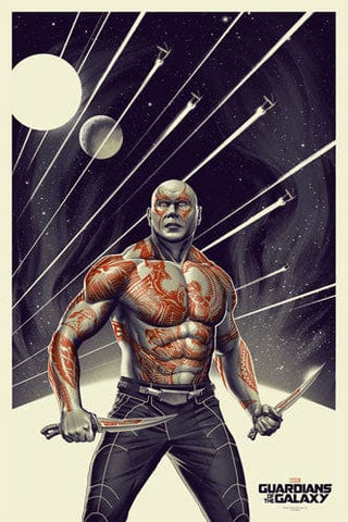 GUARDIANS OF THE GALAXY DRAX 24"x36" Poster Print LE Phantom City Creative MONDO