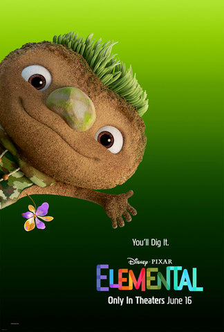 ELEMENTAL - 27"x40" D/S Original Movie Poster One Sheet 2023 PIXAR Earth