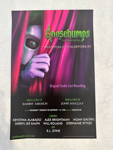GOOSEBUMPS THE MUSICAL - 11"x17" Original Poster NYCC 2023 MINT R.L. Stine Rare