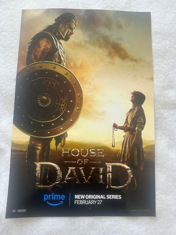 HOUSE OF DAVID - 12"x18" Original Promo TV Movie Poster 2025 Amazon Prime