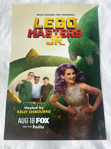 LEGO MASTERS JR. - 13"x19" Original Movie TV Poster SDCC 2025 MINT Kelly Osbourne