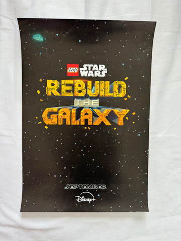 LEGO STAR WARS Rebuild the Universe - 13"x19" Original Promo Poster SDCC 2024 MINT B