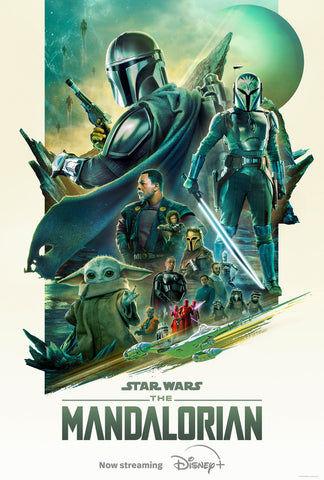 THE MANDALORIAN - 27"x40" D/S Original TV Poster One Sheet DISNEY+ Pedro Pascal Star Wars