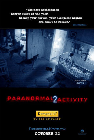 PARANORMAL ACTIVITY 2- D/S 27x40 Original Movie Poster One Sheet 2010