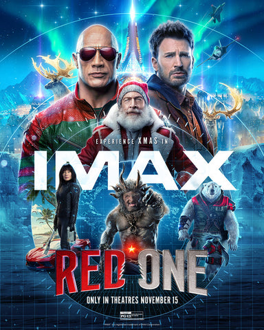 RED ONE 13"x19" Original Promo Movie Poster MINT 2024 Chris Evans IMAX Version Dwayne Johnson