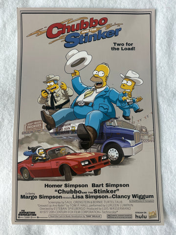 THE SIMPSONS - 12"x18" Original Movie TV Poster SDCC 2025 MINT Chubbo and the Stinker