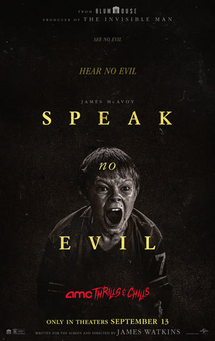 SPEAK NO EVIL - 11"x17" Original Promo Movie Poster 2024 MINT James McAvoy AMC