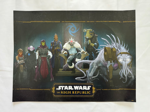 STAR WARS HIGH REPUBLIC - 12"x16" Original Promo Book Poster SDCC 2024 MINT