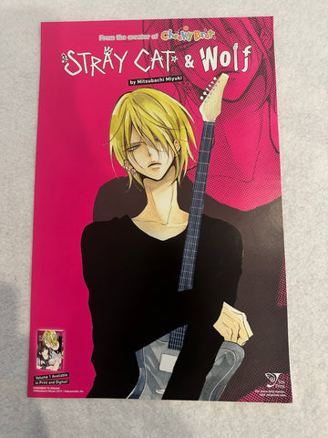STRAY CAT & WOLF - 11"x17" Original Poster NYCC 2023 MINT Yen Press Miyuki
