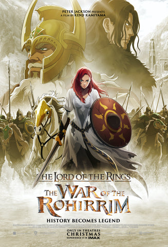 THE LORD OF THE RINGS THE WAR OF THE ROHIRRIM - 11.5"x17" Original Movie Poster 2024 MINT
