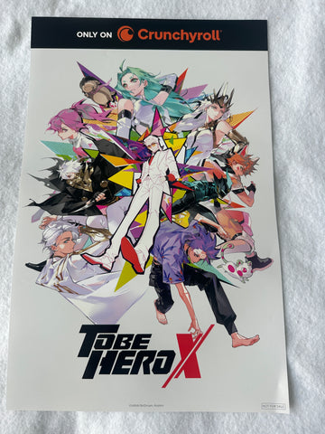 TO BE HERO X - 11"x17" Original Movie TV Poster SDCC 2025 MINT Crunchyroll Rare