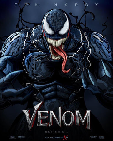VENOM - 11"x17" Original Promo Movie Poster 2018 Tom Hardy Marvel MINT Cinemark