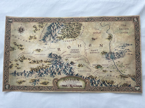 WAR OF THE ROHIRRIM 13"x23" Original Movie Poster Map of Rohan Lord of the Rings MINT 2024