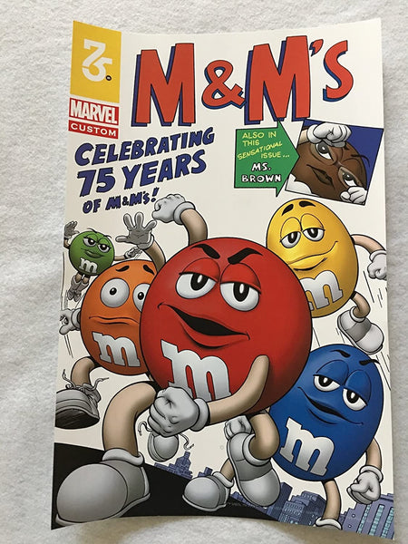 Marvel Custom M&M's 75TH ANNIVERSARY 24x36 - Original Promo Poster SDCC  2016 Collage at 's Entertainment Collectibles Store