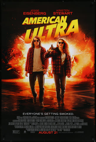 AMERICAN ULTRA 27"x40" D/S Original Movie Poster One Sheet 2015 Kristen Stewart
