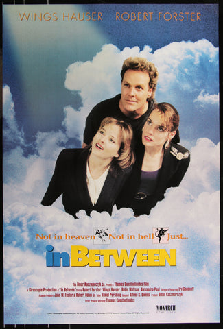 IN BETWEEN - 27"x40" Original Video Movie Poster 1991 Rare Wings Hauser