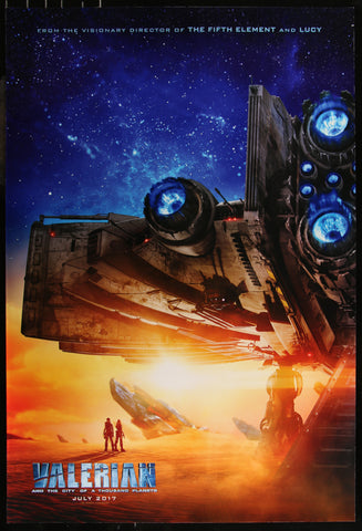 VALERIAN AND THE CITY OF A THOUSAND PLANETS 2"7x40" D/S Original Movie Poster One Sheet GLOSSY 2017