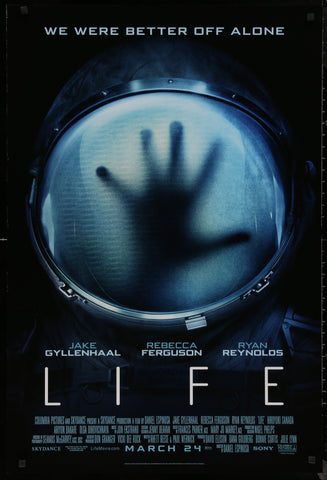 LIFE - 27"x40" D/S Original Movie Poster One Sheet Ryan Reynolds JAKE GYLLENHAAL 2017