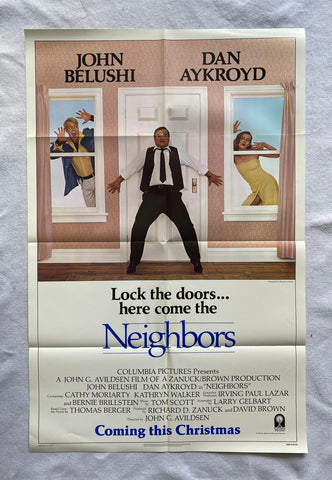 NEIGHBORS 27"x41" Original Movie Poster One Sheet 1981 John Belushi Dan Aykroyd