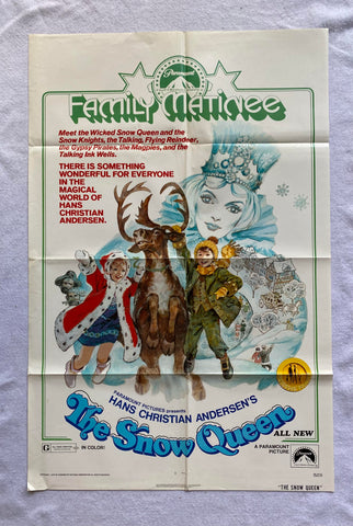 THE SNOW QUEEN - 27"x41" Original Movie Poster One Sheet 1975 Folded