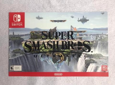 SUPER SMASH BROS. ULTIMATE - 11"x17" Original Video Game Poster MINT Nintendo