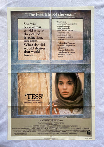 TESS - 27"x41" Original Movie Poster One Sheet Nastassia Kinski Roman Polanski 1981