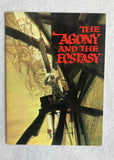 THE AGONY AND THE ECSTASY Original Movie Promo Book Program 1965 Sistine Chapel