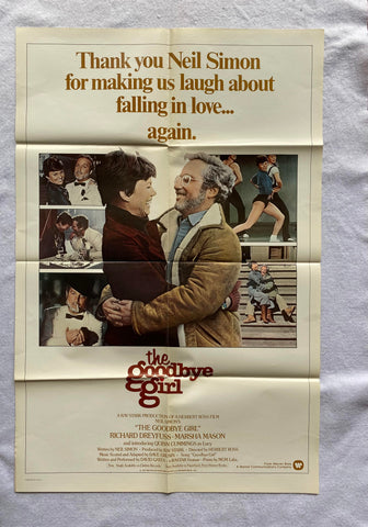 THE GOODBYE GIRL - 27"x41" Original Movie Poster One Sheet 1977 Marsha Mason Richard Dreyfuss