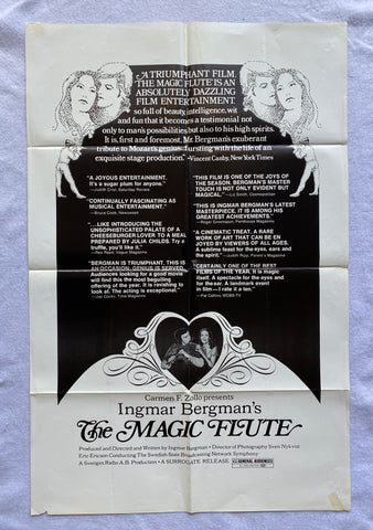 THE MAGIC FLUTE - 27"x41" Original Movie Poster One Sheet 1975 Ingmar Bergman