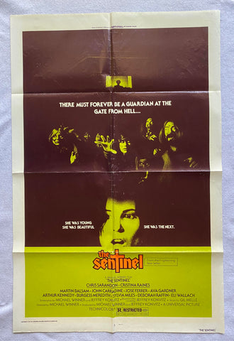 THE SENTINEL - 27"x41" Original Movie Poster One Sheet Ava Gardner 1977