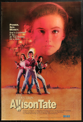 THE ABDUCTION OF ALLISON TATE - 27"x40" Original Video Movie Poster 1986 Education Rare