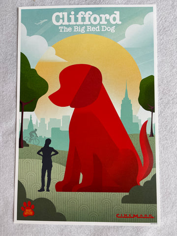 CLIFFORD THE BIG RED DOG - 11"x17" Original Promo Movie Poster Mint Cinemark LE 2021