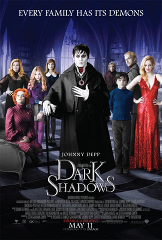DARK SHADOWS - Original 27"x40" D/S Movie Poster One Sheet Johnny Depp 2012 Tim Burton