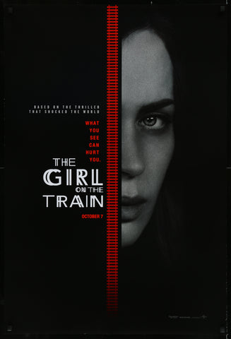 THE GIRL ON THE TRAIN 27x40 D/S Original Movie Poster One Sheet 2016 Emily Blunt