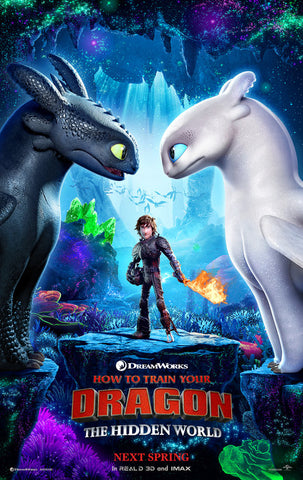 HOW TO TRAIN YOUR DRAGON: HIDDEN WORLD 27x40 D/S Original Movie Poster One Sheet 2019
