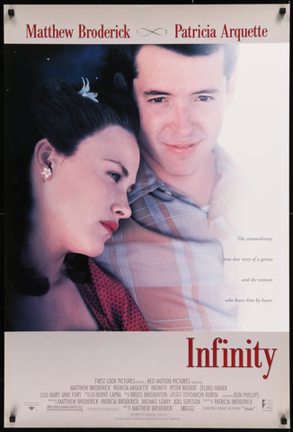 INFINITY - 27"x40" Original Movie Poster One Sheet 1996 Matthew Broderick Richard Feynman