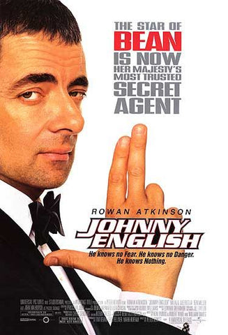 JOHNNY ENGLISH - 11"x17" Original Promo Movie Poster - 2003 Rowan Atkinson Rare