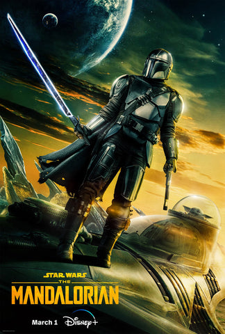 THE MANDALORIAN - 27"x40" D/S Original TV Poster One Sheet DISNEY+ Pedro Pascal Star Wars