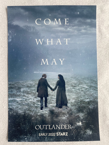 OUTLANDER - 12"x18" Original Promo TV Poster NYCC 2021 MINT STARZ Jamie & Claire