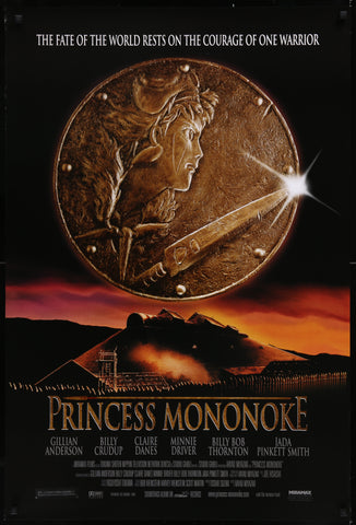 PRINCESS MONONOKE 27"x40" D/S Original Movie Poster One Sheet 1997 Hayao Miyazaki