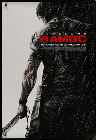 RAMBO - 27"x40" D/S Original Movie Poster One Sheet 2007 Sylvester Stallone Rare