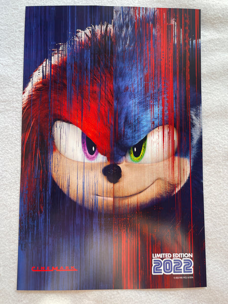 Sonic The Hedgehog 2 movie poster (b) - 11 x 17 inches