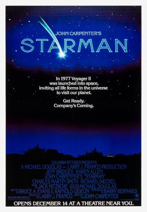 STARMAN - 27x41 Original Movie Poster One Sheet 1984 ROLLED Jeff Bridges